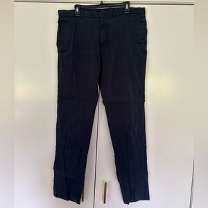 Theory Mens Navy Chinos Tailored Fit Size 38